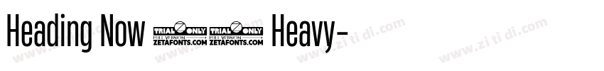 Heading Now 38 Heavy字体转换